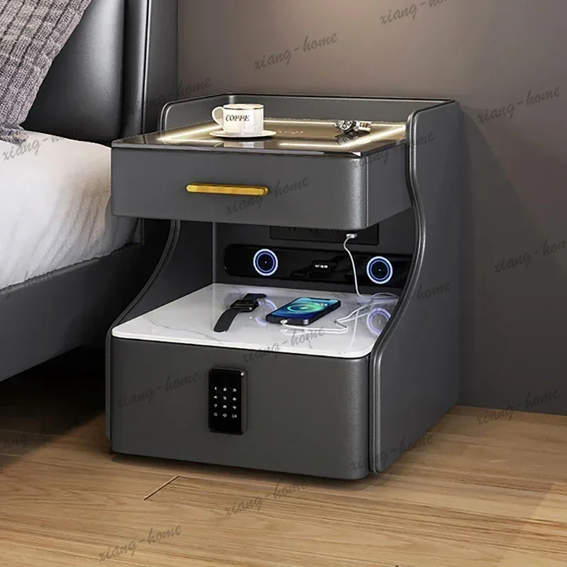 Home Security America - LS 침대 옆 탁자: 서랍이 있어