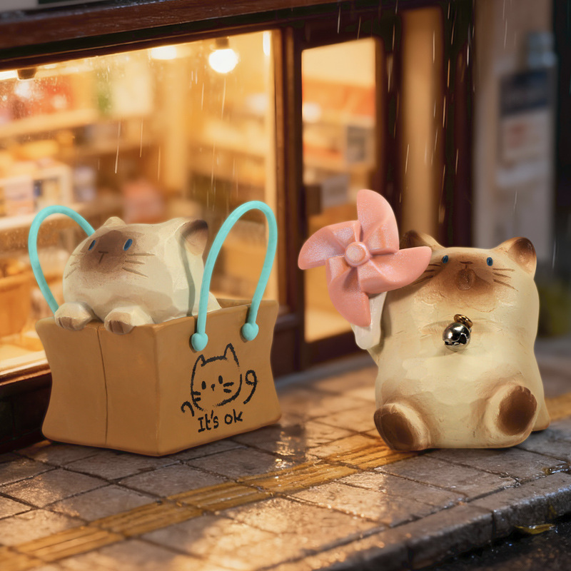 귀여운 고양이 PAI 블라인드 박스, 만화 고양이 피규 - Home Security Items 리뷰 및 가격