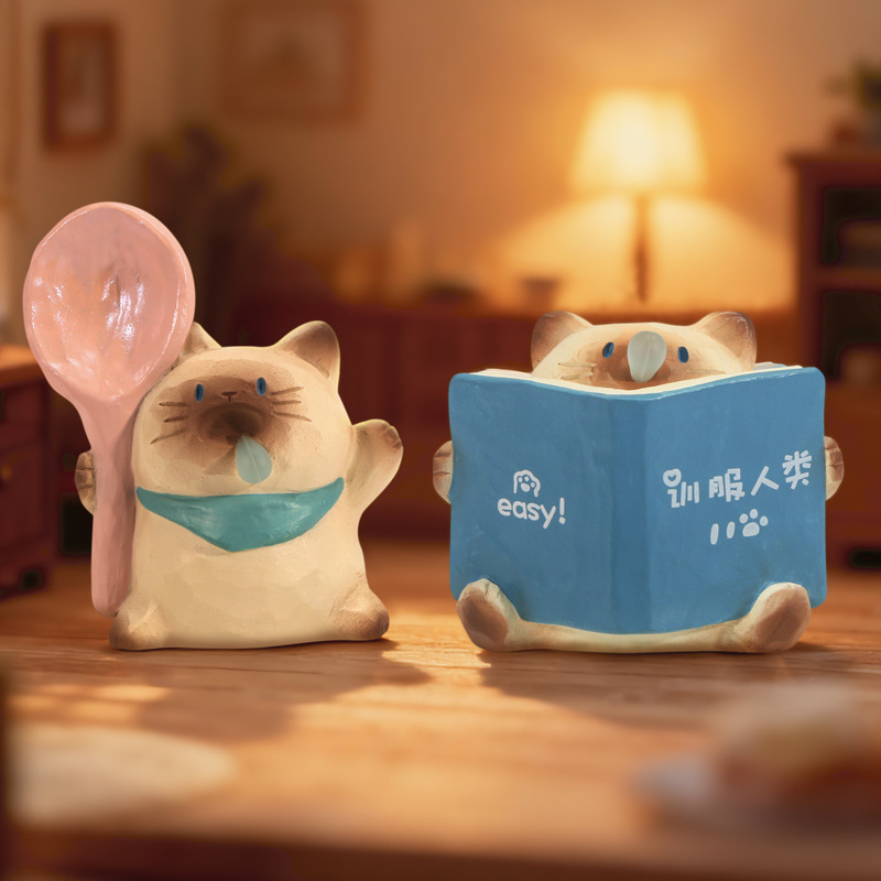 귀여운 고양이 PAI 블라인드 박스, 만화 고양이 피규 - Home Security Items 리뷰 및 가격