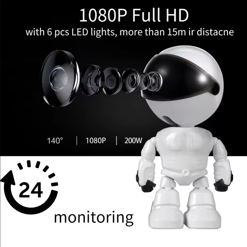 스마트 로봇 WiFi IP 카메라 1080P HD 베이 - Home Security Robots 리뷰 및 가격