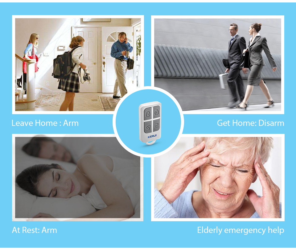 KERUI 무선 고성능 휴대용 원격 제어 키 체인, 와 - Sim Gsm Alarm 리뷰 및 가격