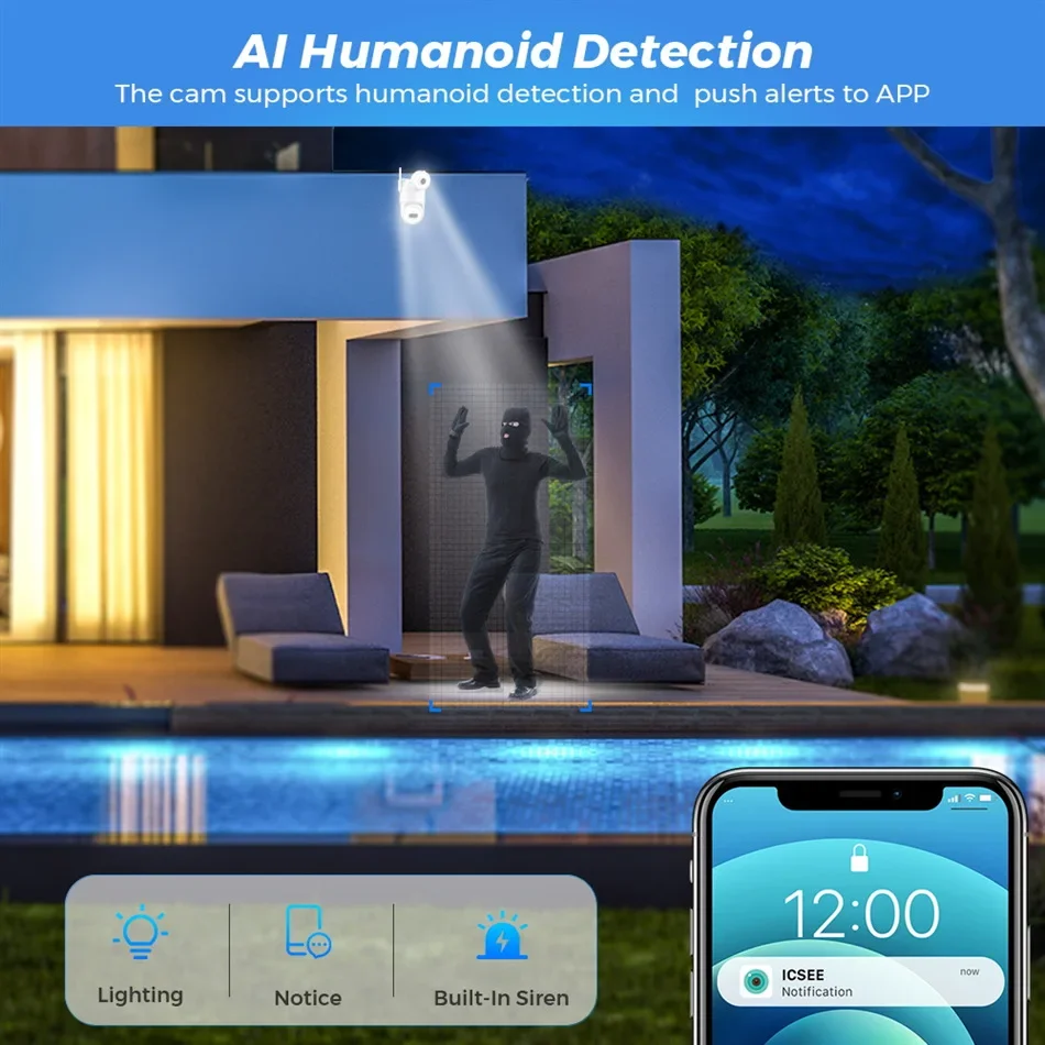 무선 보안 카메라 듀얼 렌즈 야외 WiFi 홈 보안 카 - Home Security Flood Lights 리뷰 및 가격