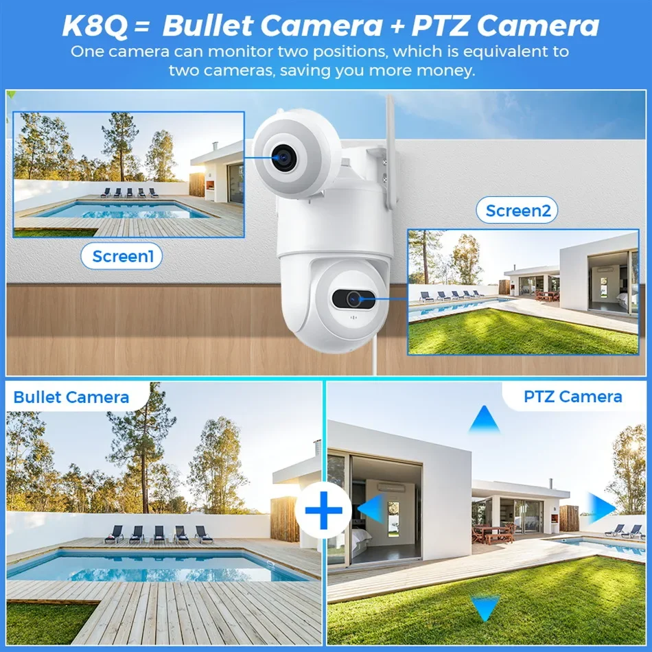 무선 보안 카메라 듀얼 렌즈 야외 WiFi 홈 보안 카 - Home Security Flood Lights 리뷰 및 가격
