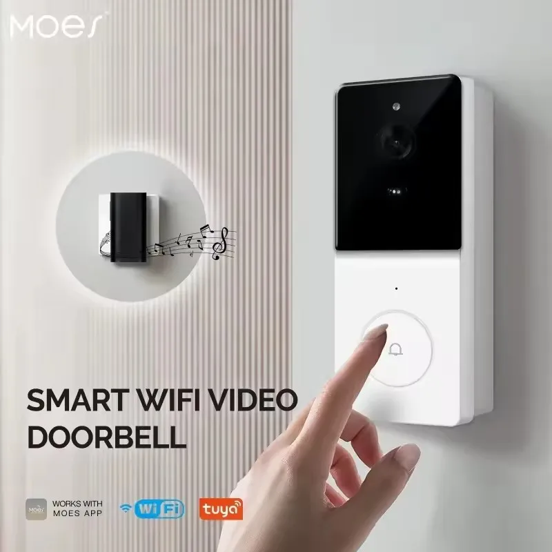Moes WIFI 비디오 초인종 카메라 무선 IR 야간 - Home Security Robot 리뷰 및 가격