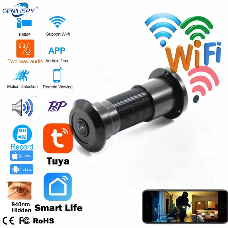 투야 와이파이 양방향 오디오 문짝 아이 홀 홈 1080 - Home Security Front Door Camera 리뷰 및 가격